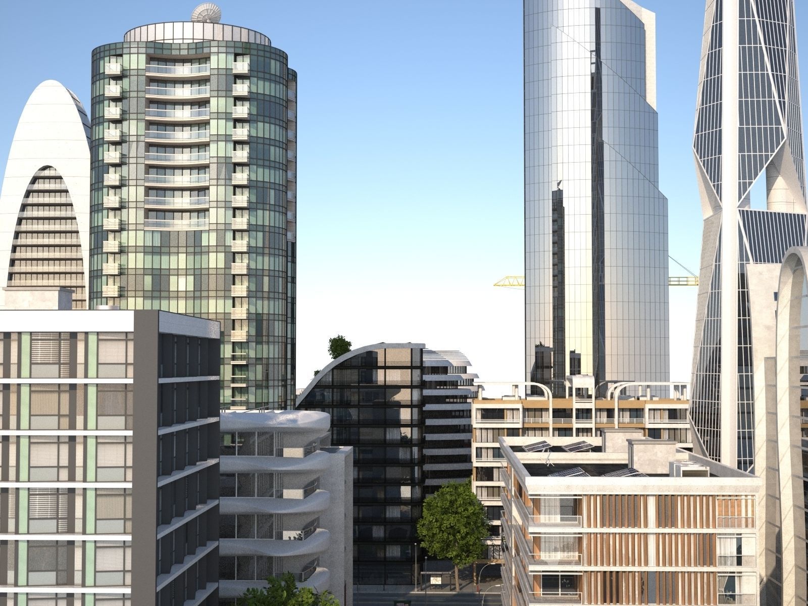 City KC8 Low-poly 3D model_39