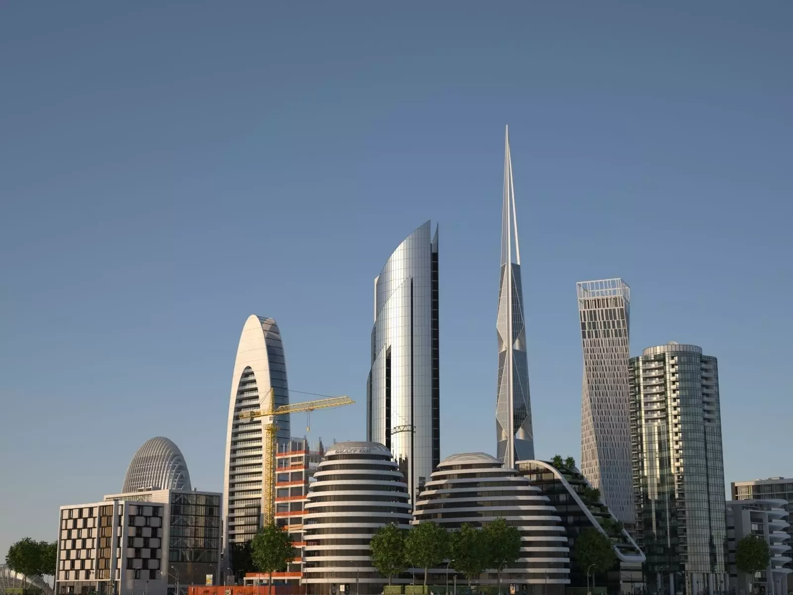 City KC8 Low-poly 3D model_0