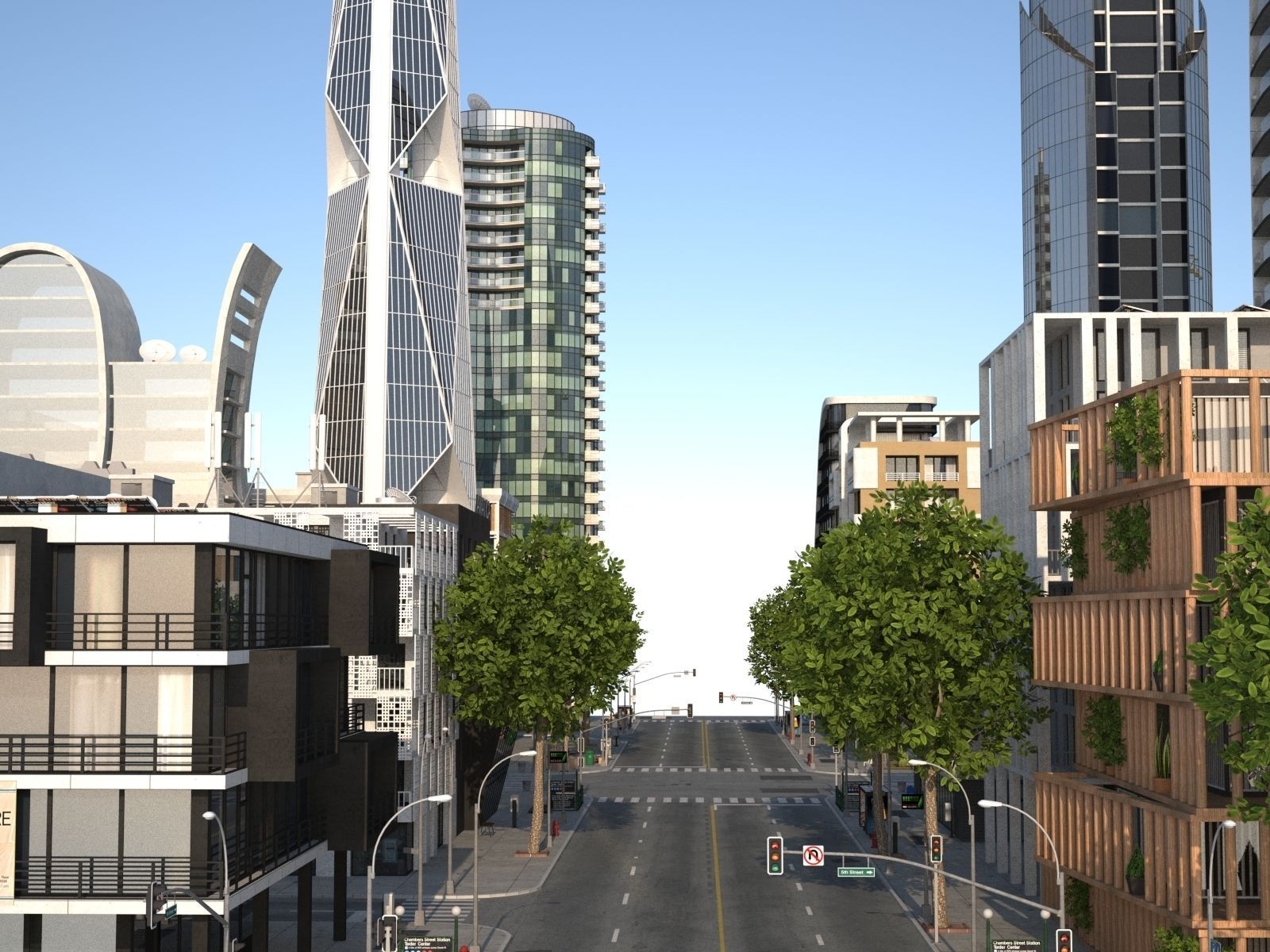 City KC8 Low-poly 3D model_25