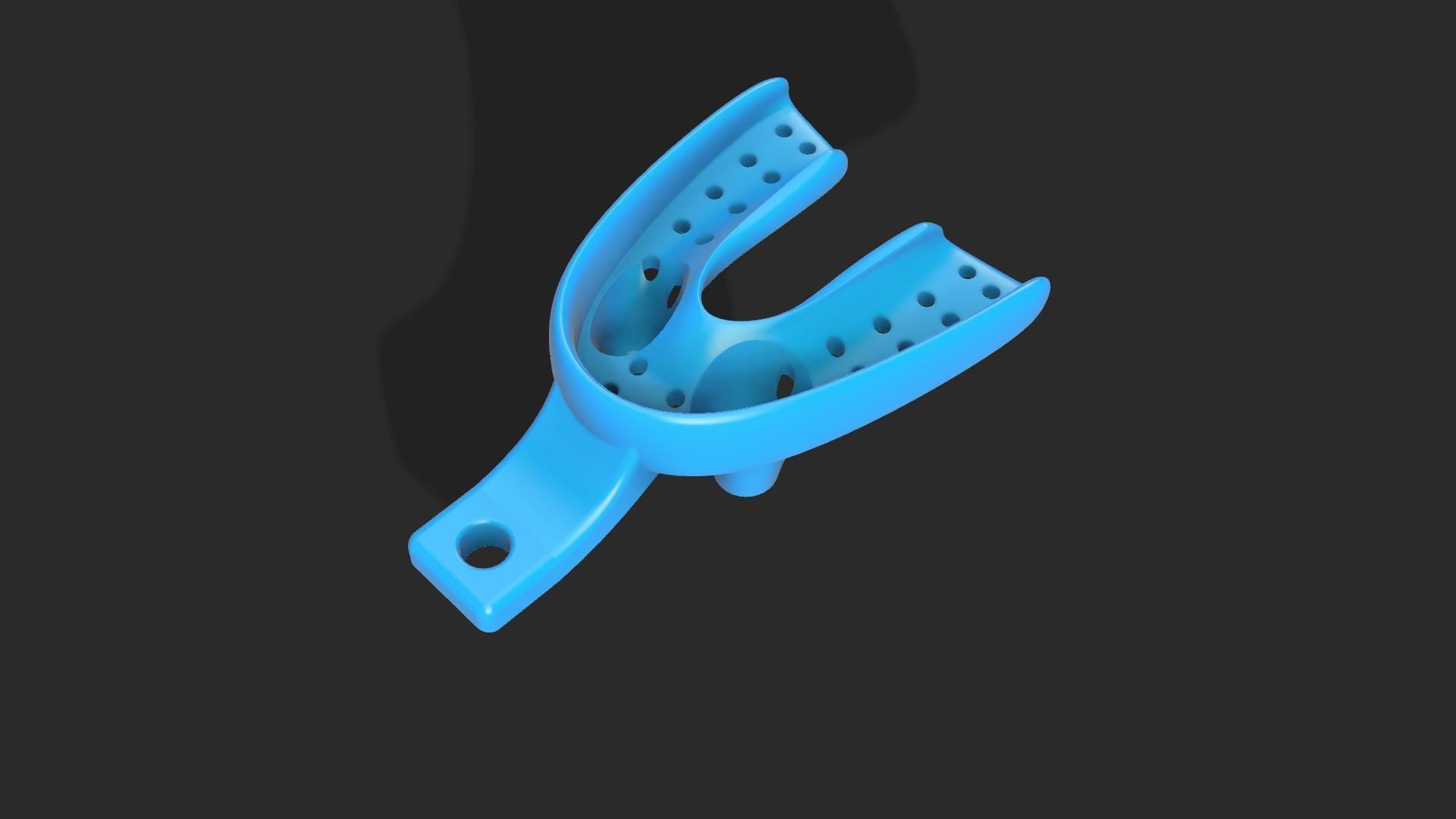 Dental Impression Tray For Dogs Lower arch 3D print model 3D print model_3