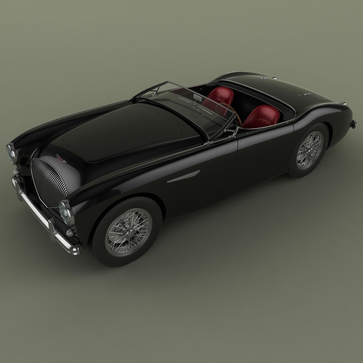 Austin-Healey 100-4 3D model_5