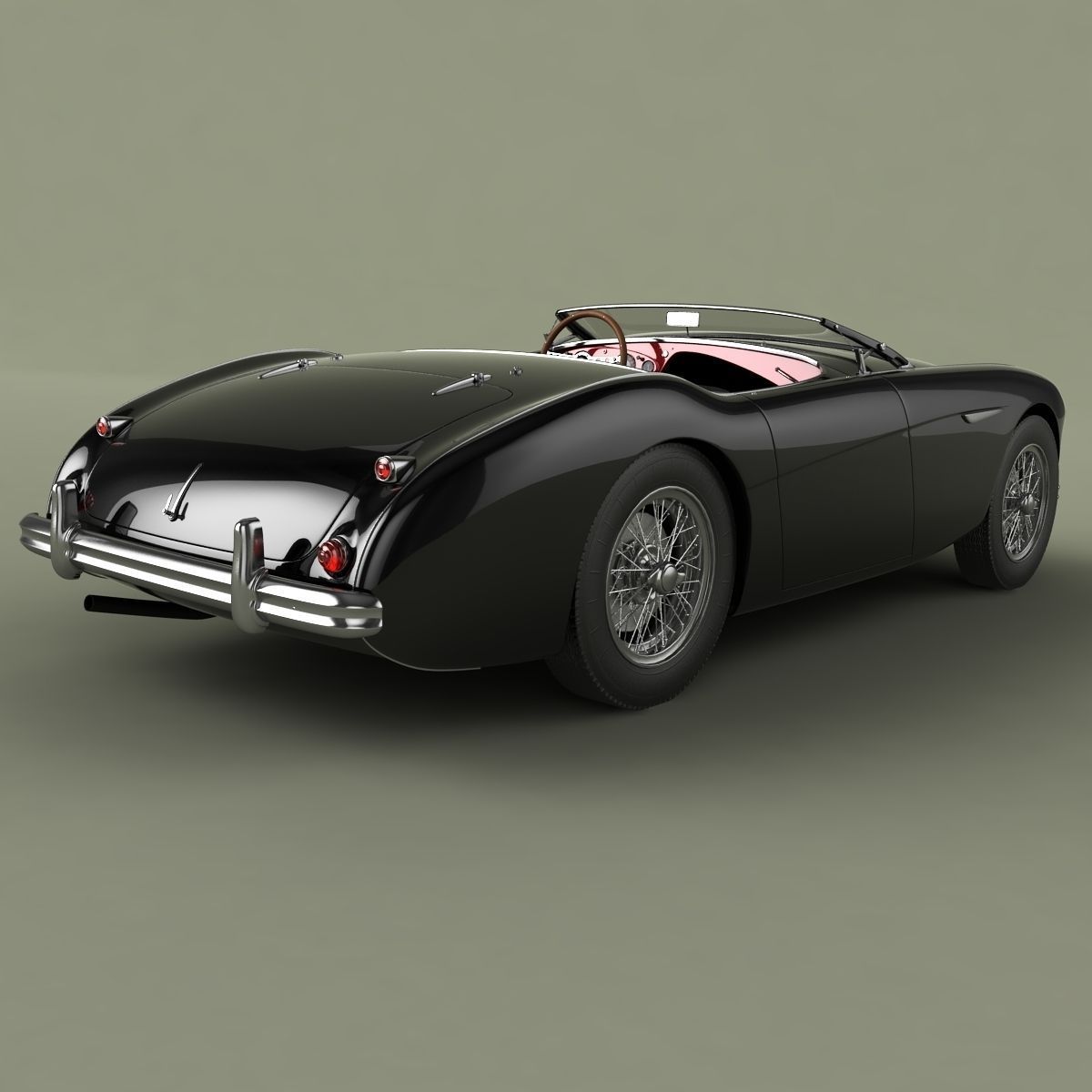 Austin-Healey 100-4 3D model_2