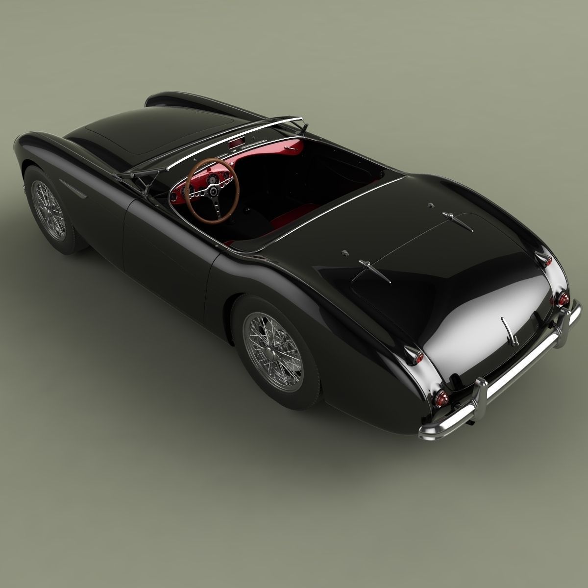 Austin-Healey 100-4 3D model_7