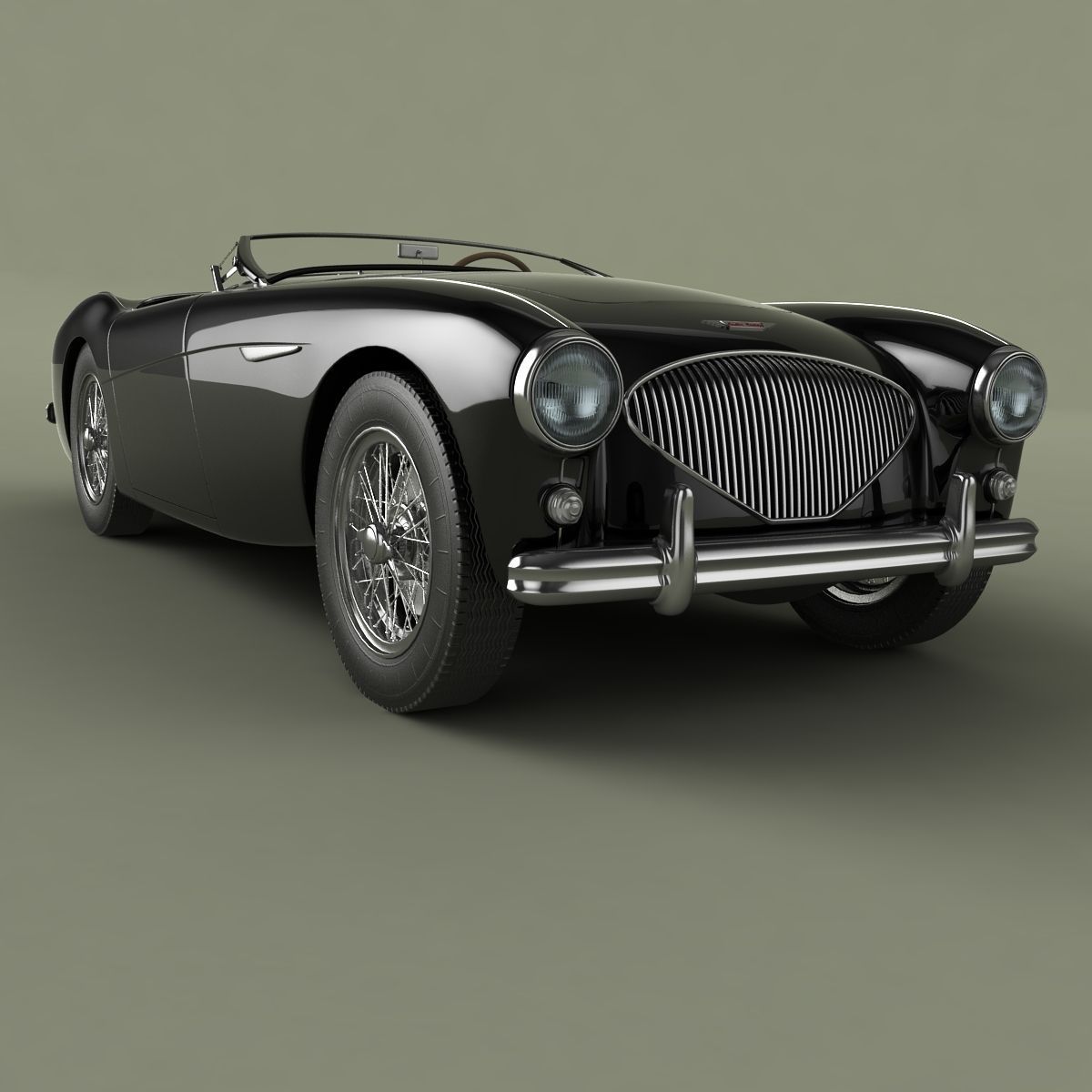 Austin-Healey 100-4 3D model_9
