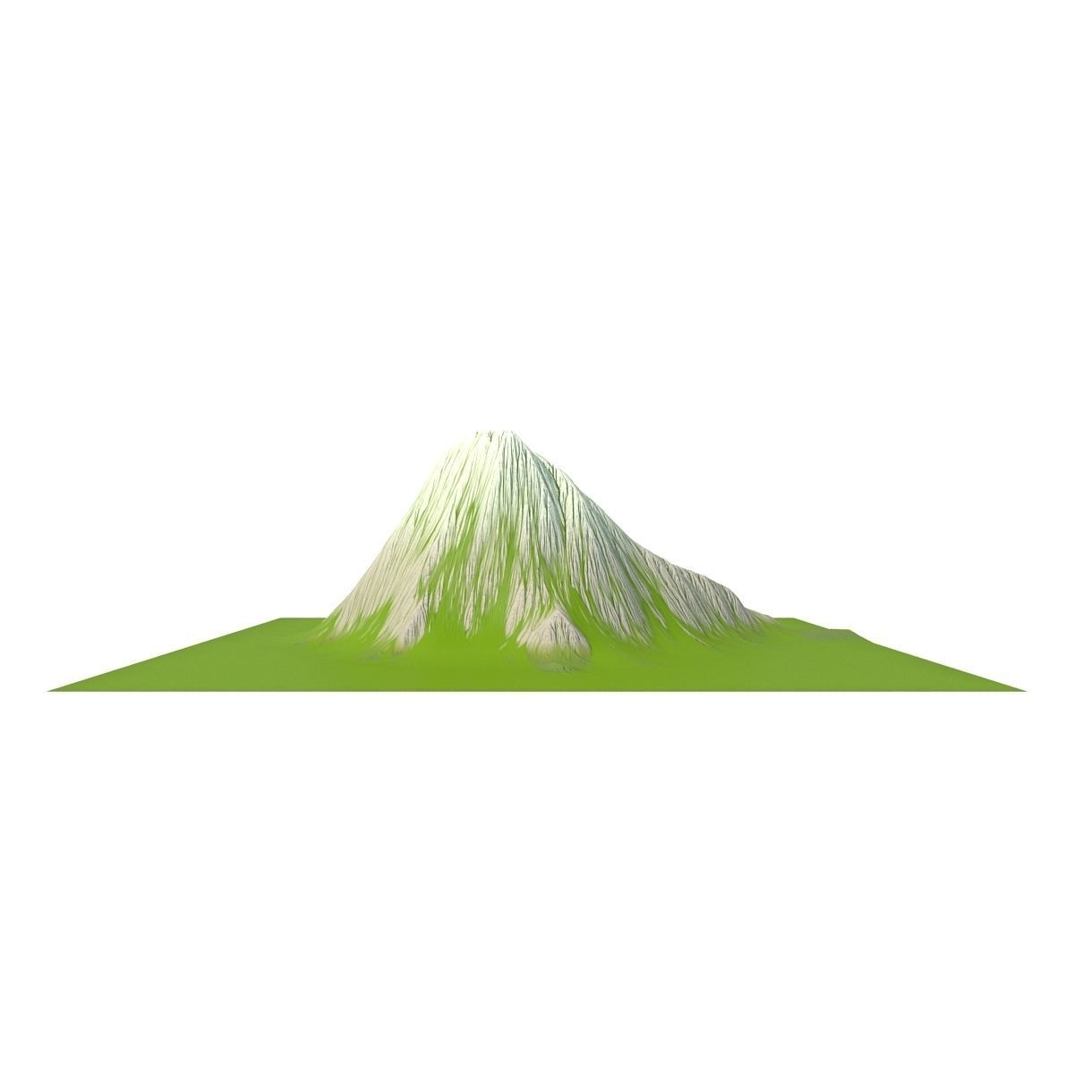 Mountain Low-poly 3D model_3