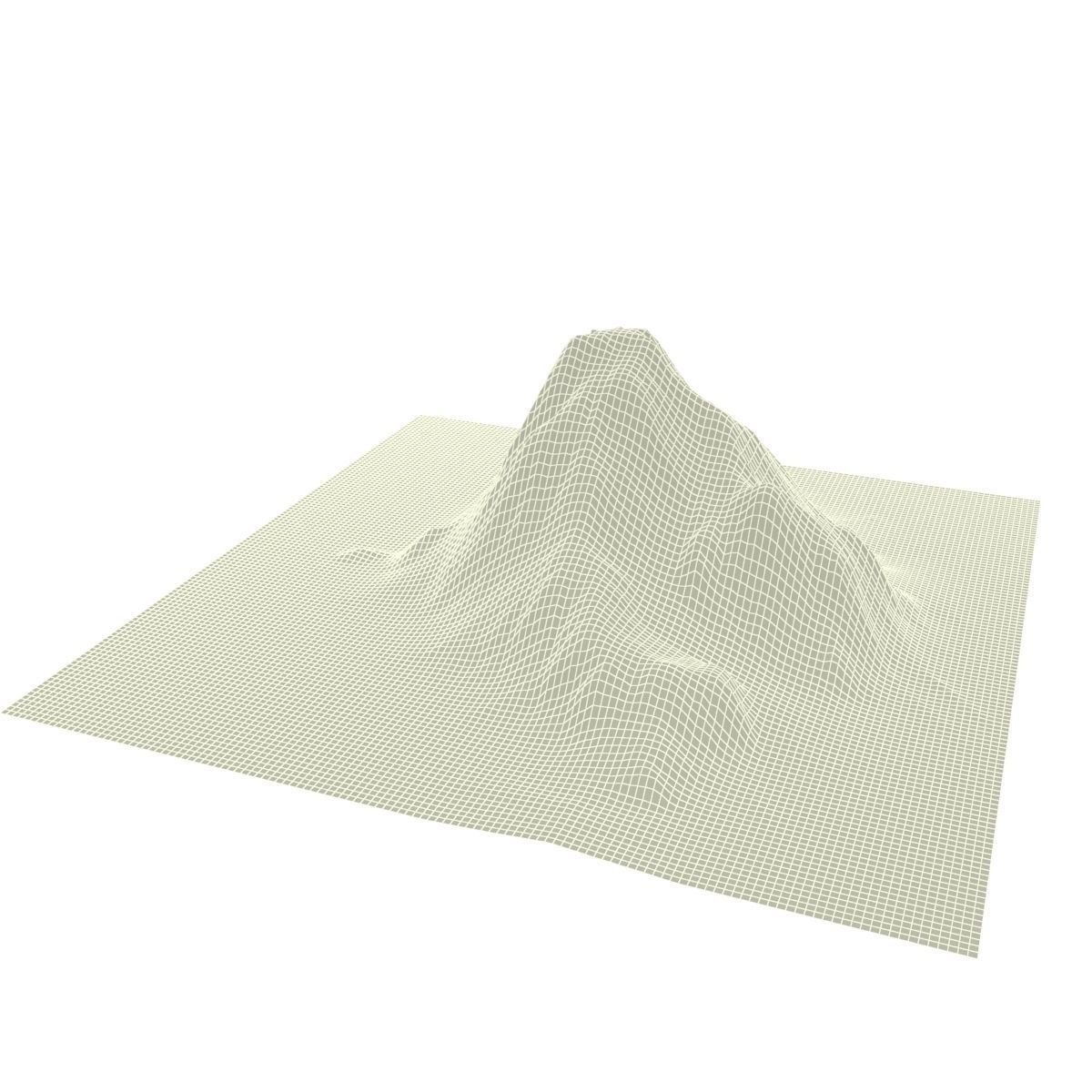 Mountain Low-poly 3D model_9