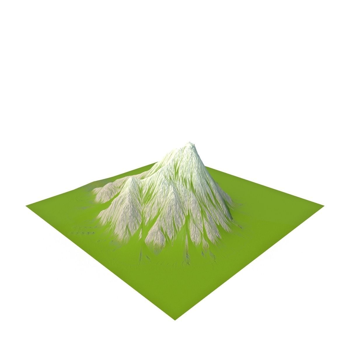 Mountain Low-poly 3D model_6