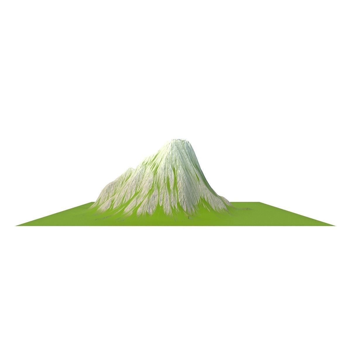Mountain Low-poly 3D model_7