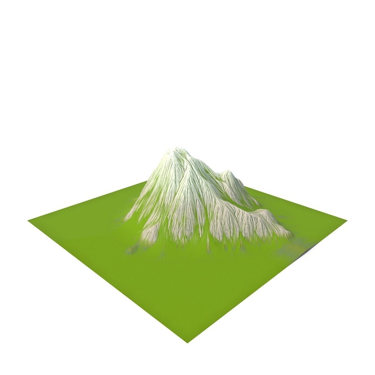 Mountain Low-poly 3D model_1