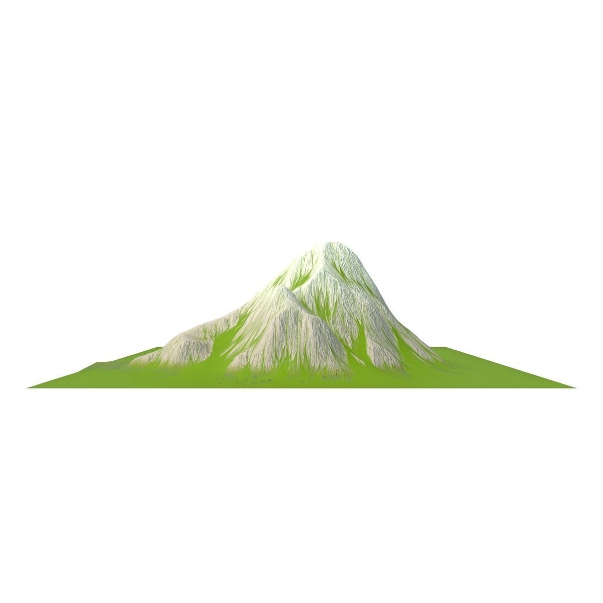 Mountain Low-poly 3D model_4