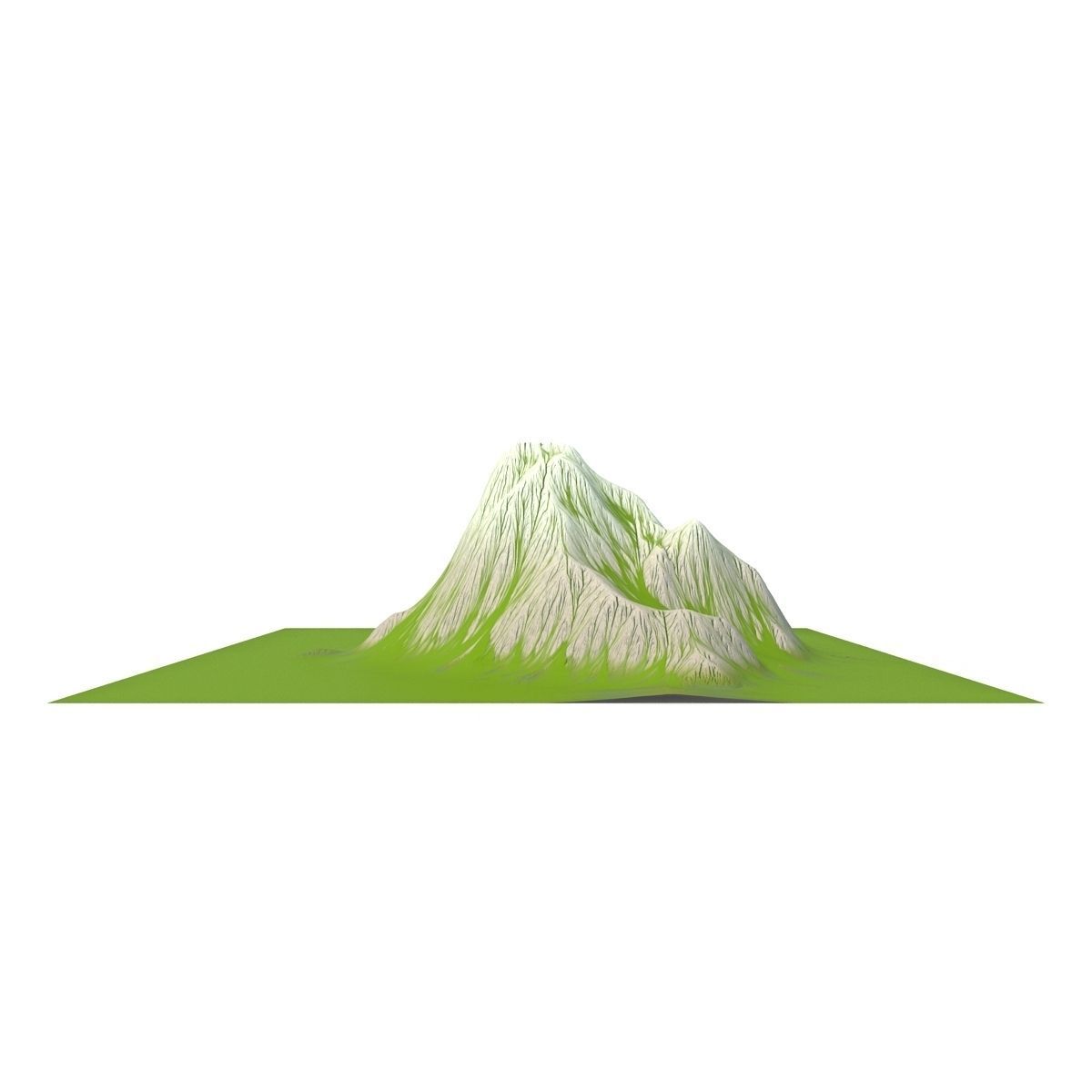 Mountain Low-poly 3D model_2