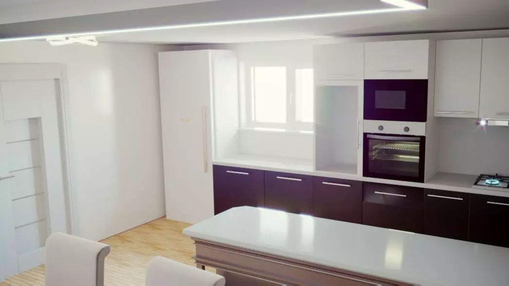 Interer modern kitchen Free 3D model