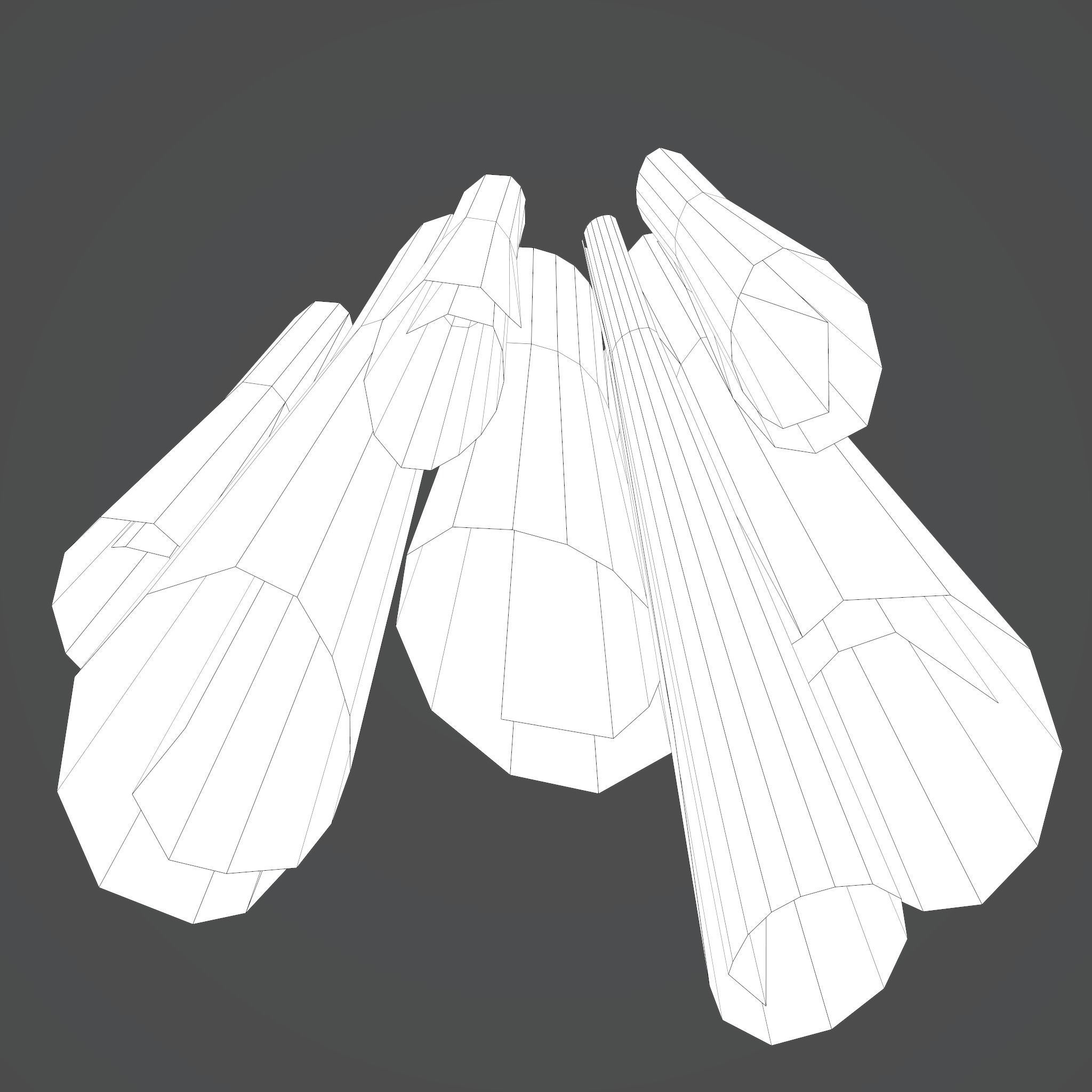 Scrolls Pile Low-poly 3D model_39