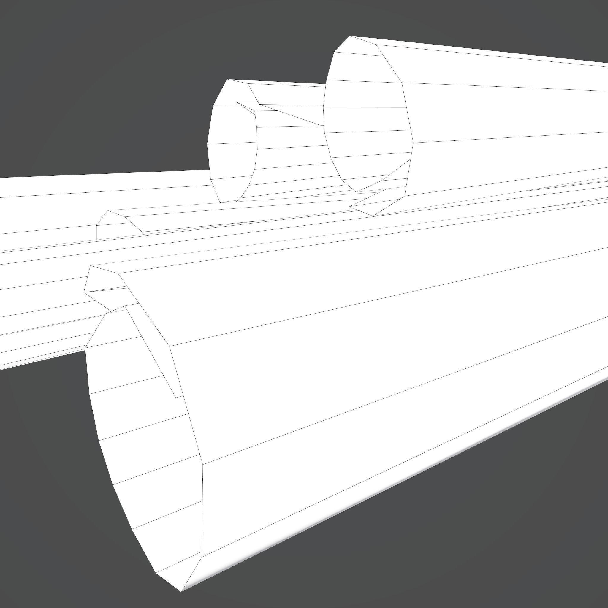 Scrolls Pile Low-poly 3D model_35