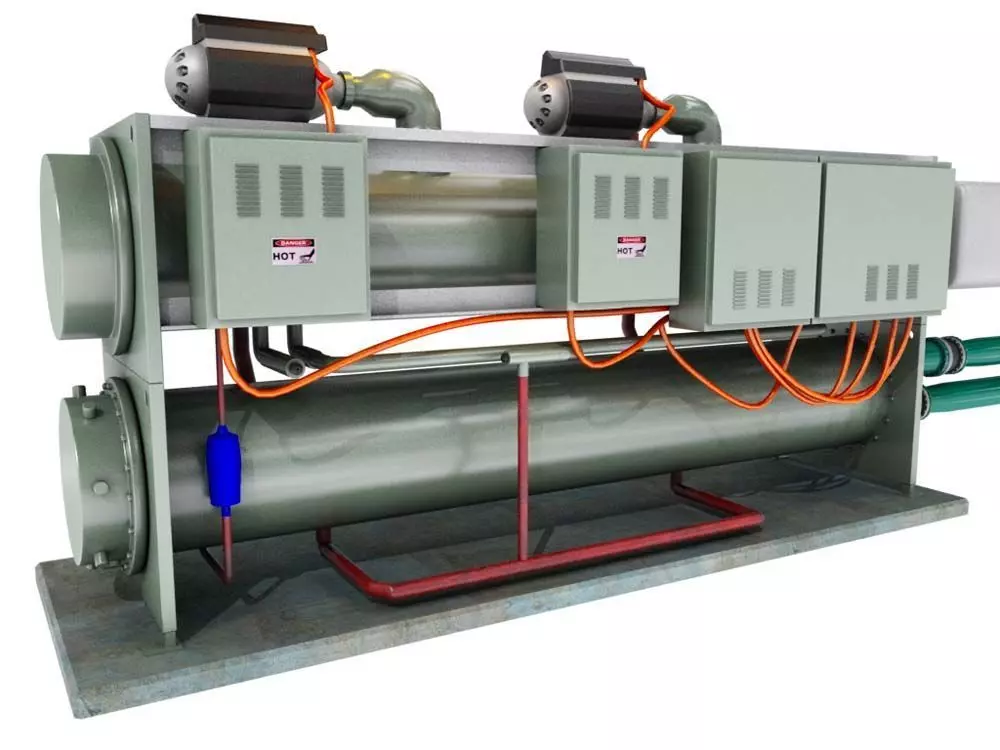 chiller evaporative condenser 3D model_0