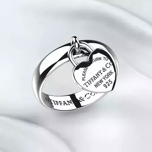 Tiffanys Style Silver Ring