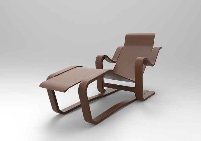 armchair modern lounge chair 3D print model