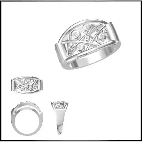 JCD Format White gold promise rings metal file for making