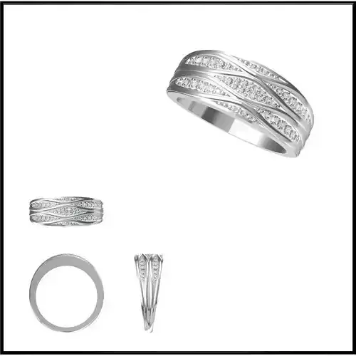 JCD Format White gold promise rings jewelry jcd