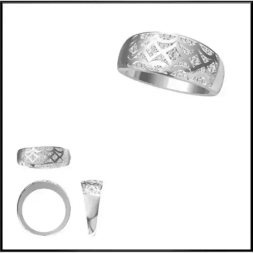 JCD Format White gold promise rings jewelry
