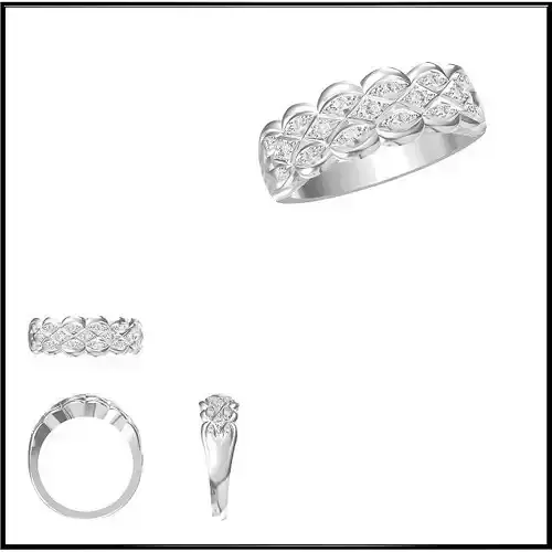 JCD Format White gold promise rings jcd design