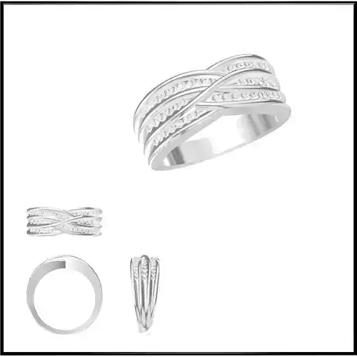 JCD Format White gold promise rings jcd
