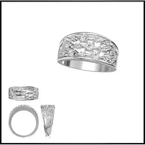 JCD Format Vintage style promise rings metal file