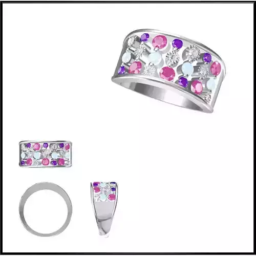 JCD Format Vintage style promise rings jewelry jcd