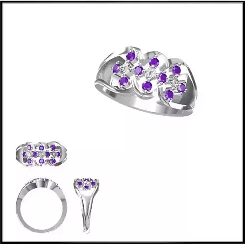 JCD Format Vintage style promise rings jewelry files