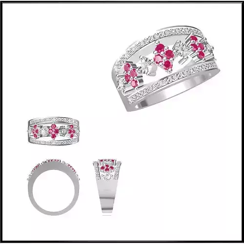 JCD Format Vintage style promise rings jewellery