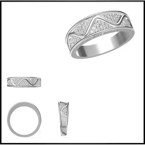 JCD Format Vintage style promise rings