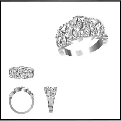 JCD Format Vintage style promise rings jcd design