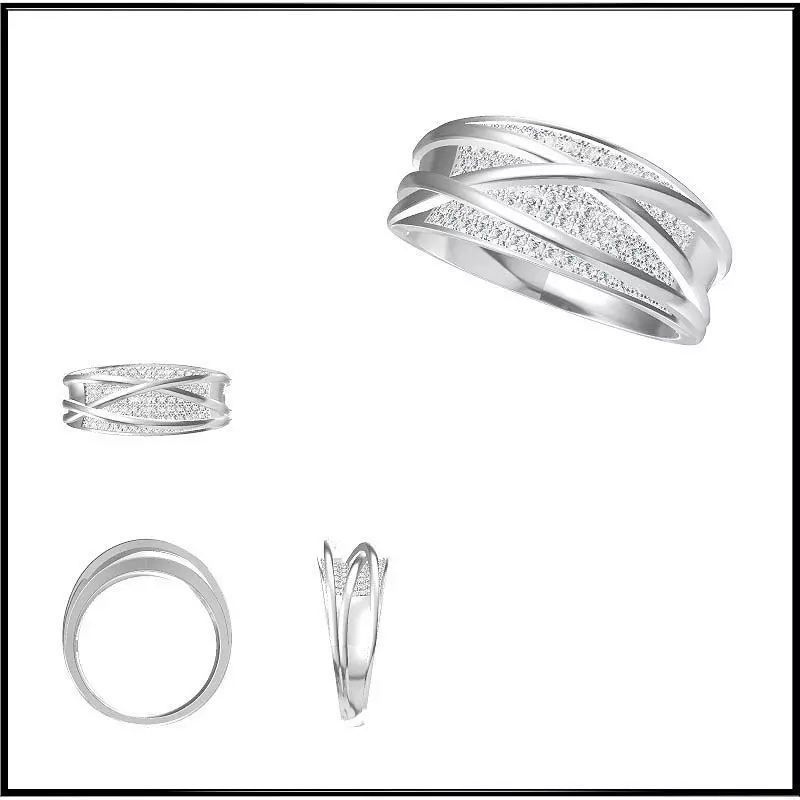 JCD Format Unique promise rings types of jewelry files 3D print model