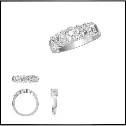 JCD Format Unique promise rings jewellery files