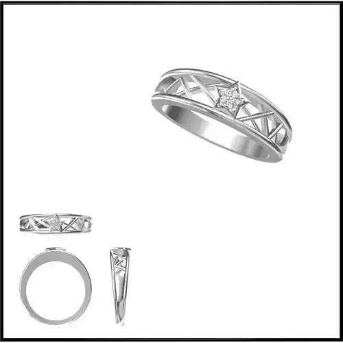 JCD Format Solid gold promise rings metal file