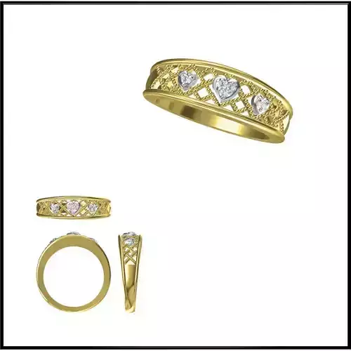 JCD Format Solid gold promise rings jewelry jcd programs
