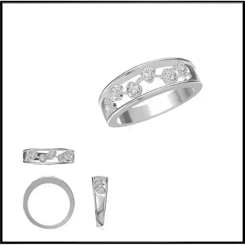 JCD Format Solid gold promise rings jewelry jcd