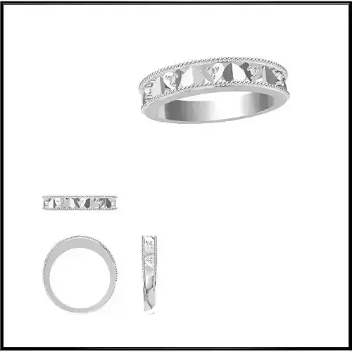 JCD Format Solid gold promise rings jewelry design
