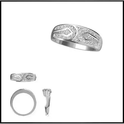 JCD Format Solid gold promise rings files jewelry