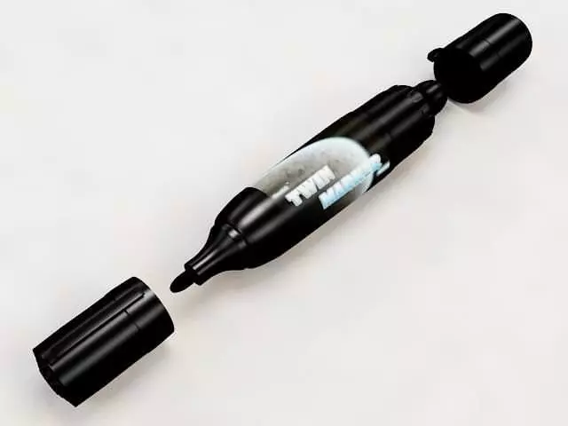 Twin Marker 3D model_0