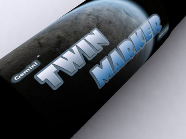 Twin Marker 3D model_2