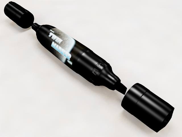Twin Marker 3D model_7