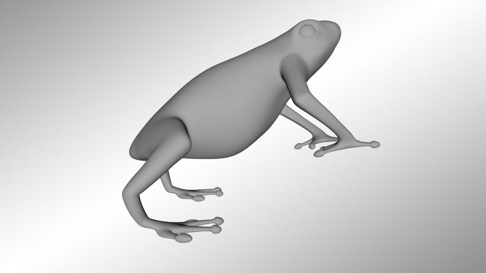 Forrest Frog Free 3D model_2