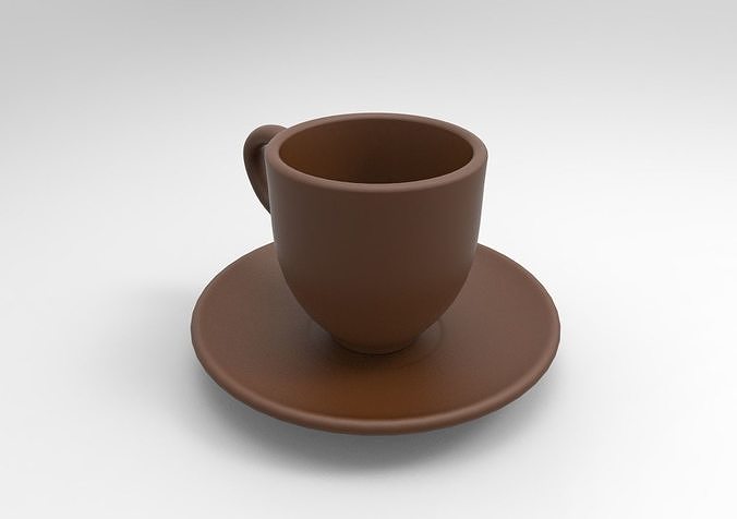 COFCUP coffee cup and saucer 3D print model