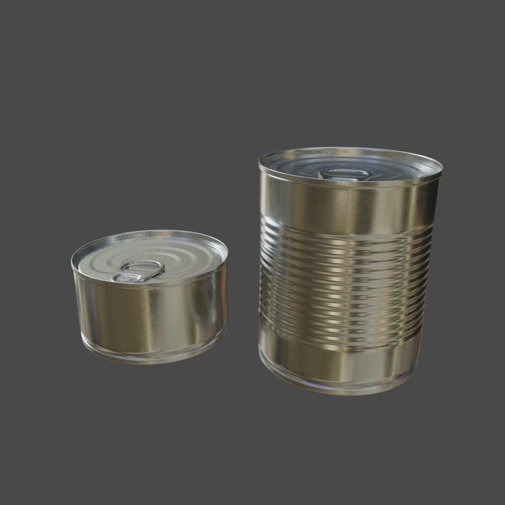 Tin can 3D model_3