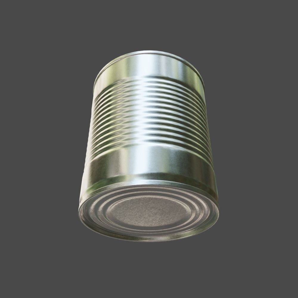 Tin can 3D model_6