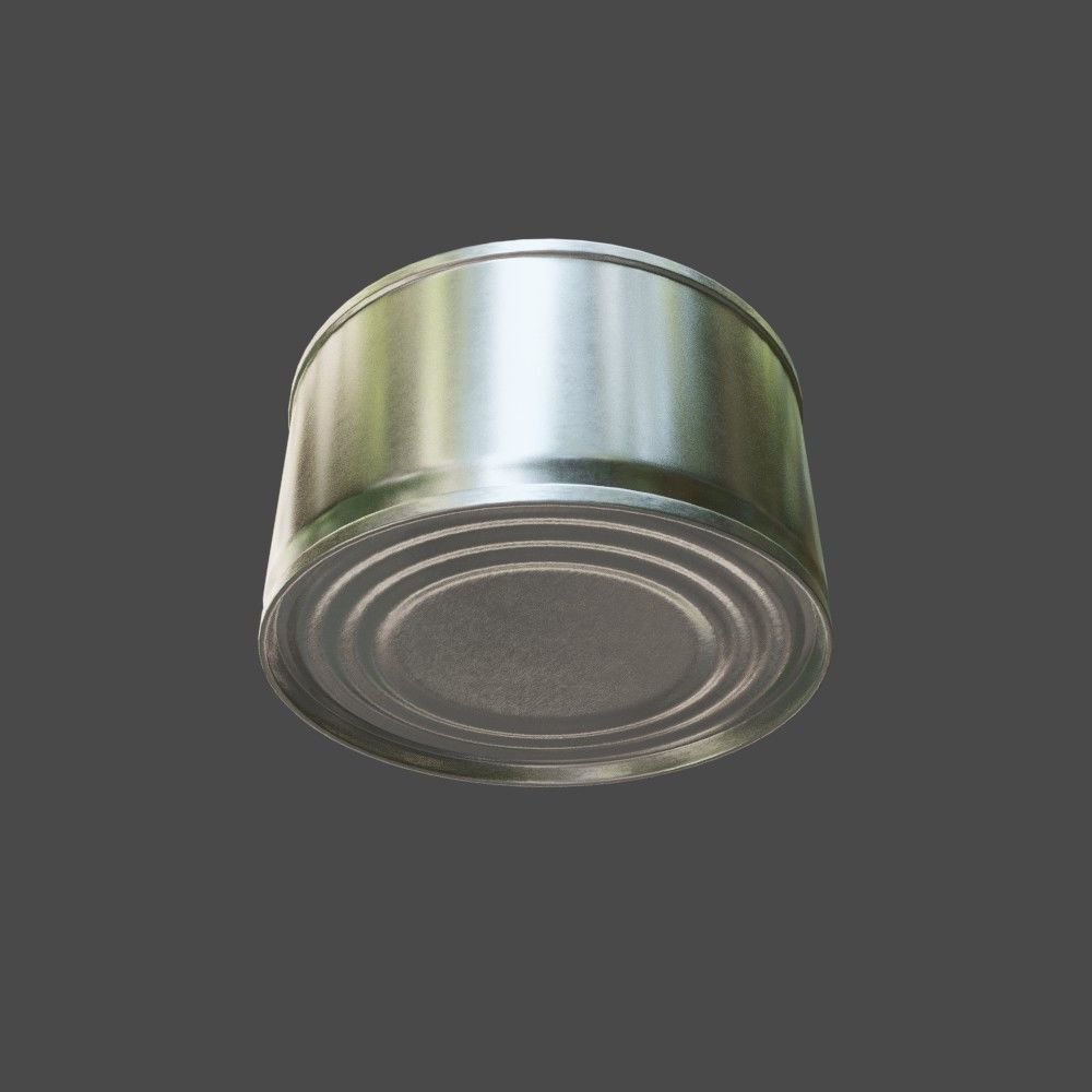 Tin can 3D model_7