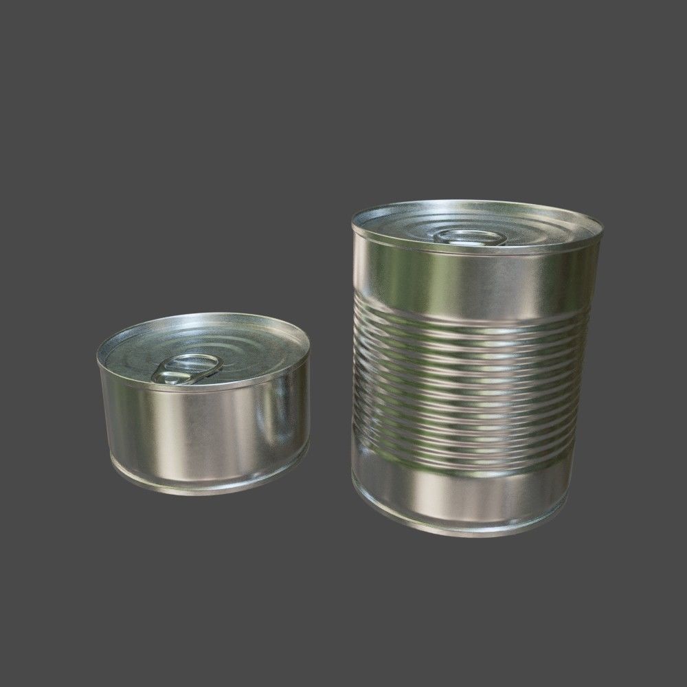 Tin can 3D model_1