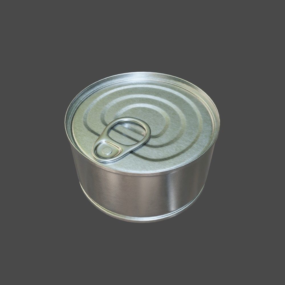 Tin can 3D model_5