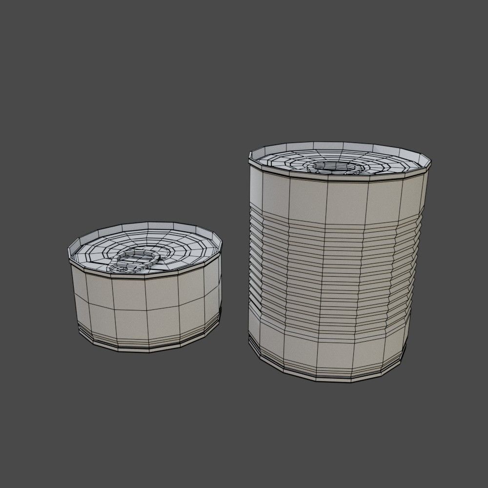 Tin can 3D model_8